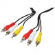 КАБЕЛ 3RCA/3RCA 5M КАБЕЛ 3RCA/3RCA 5M